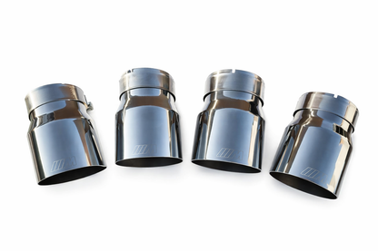 4 X BMW M LOGO CHROME STAINLESS EXHAUST TIPS M2 F87 M3 F80 M4 M5 F10 M6 F12