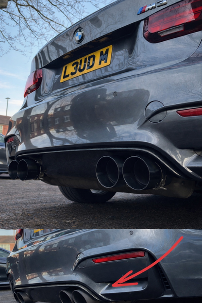 4 x Bmw Exhaust Tips Titanium Black MP M2 M3 M4 M5 M6 F80 F82 F83 F87 F10 F06