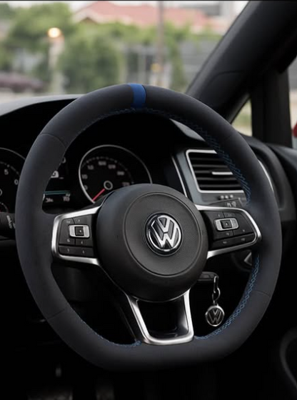 Alcantara Steering Wheel Cover for VW Golf MK7 & MK7.5 (GTI / R)